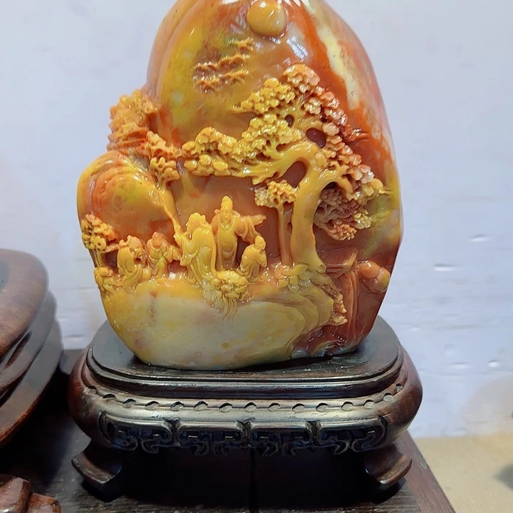 A***道石材寿山石摆件精品