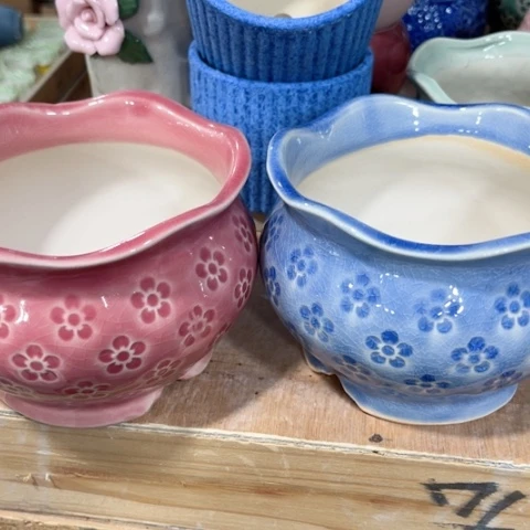 陶瓷满9包邮都是福利花盆