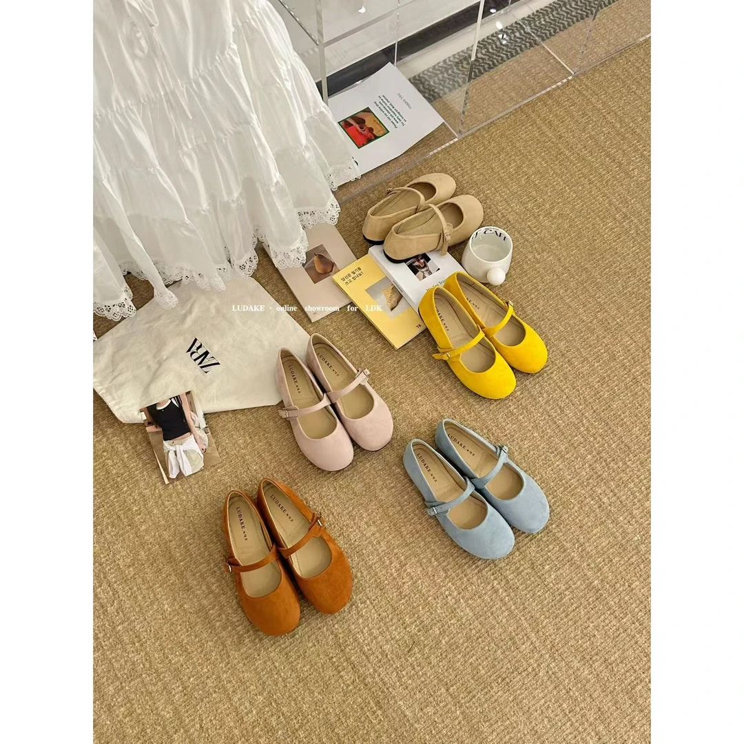 【福利】芒大果-温柔气质复古一字扣玛丽珍鞋#9905-6