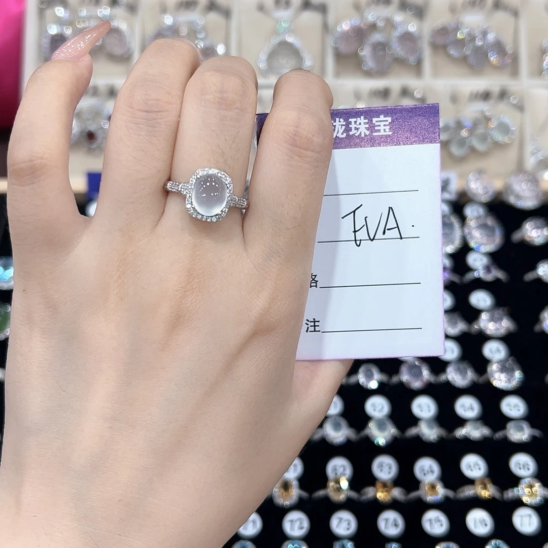 E***A银S925镶嵌戒指紫晶