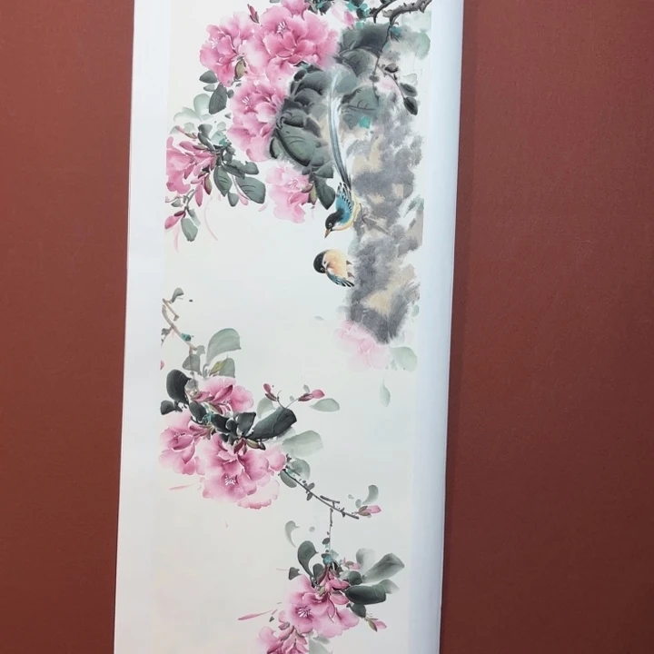国画听兰老师花鸟
