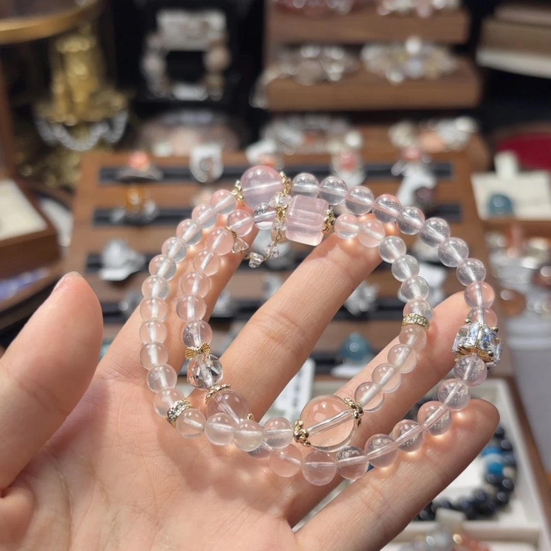 水晶手链未镶嵌夹*儿水晶鱼