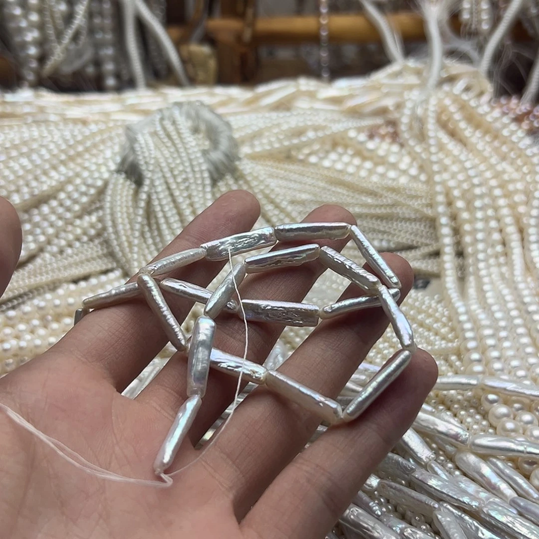 观***众半成品淡水珍珠未镶嵌牙签拍二发一➕3颗