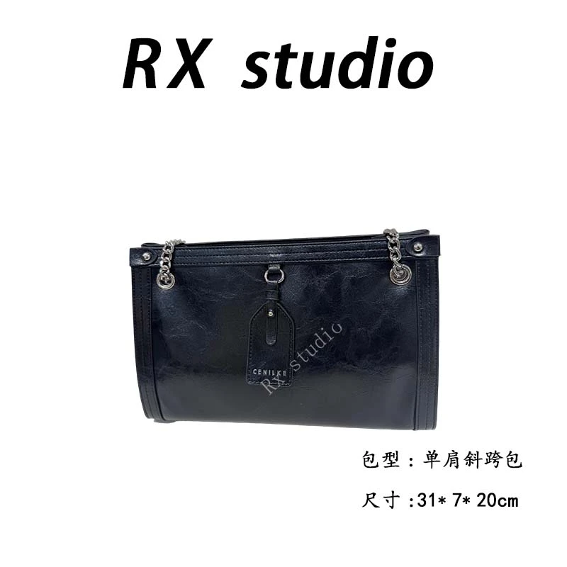 【南沙瑞熙】QYX-9773-黑色-轻奢小众设计感时尚百搭ins女士包包