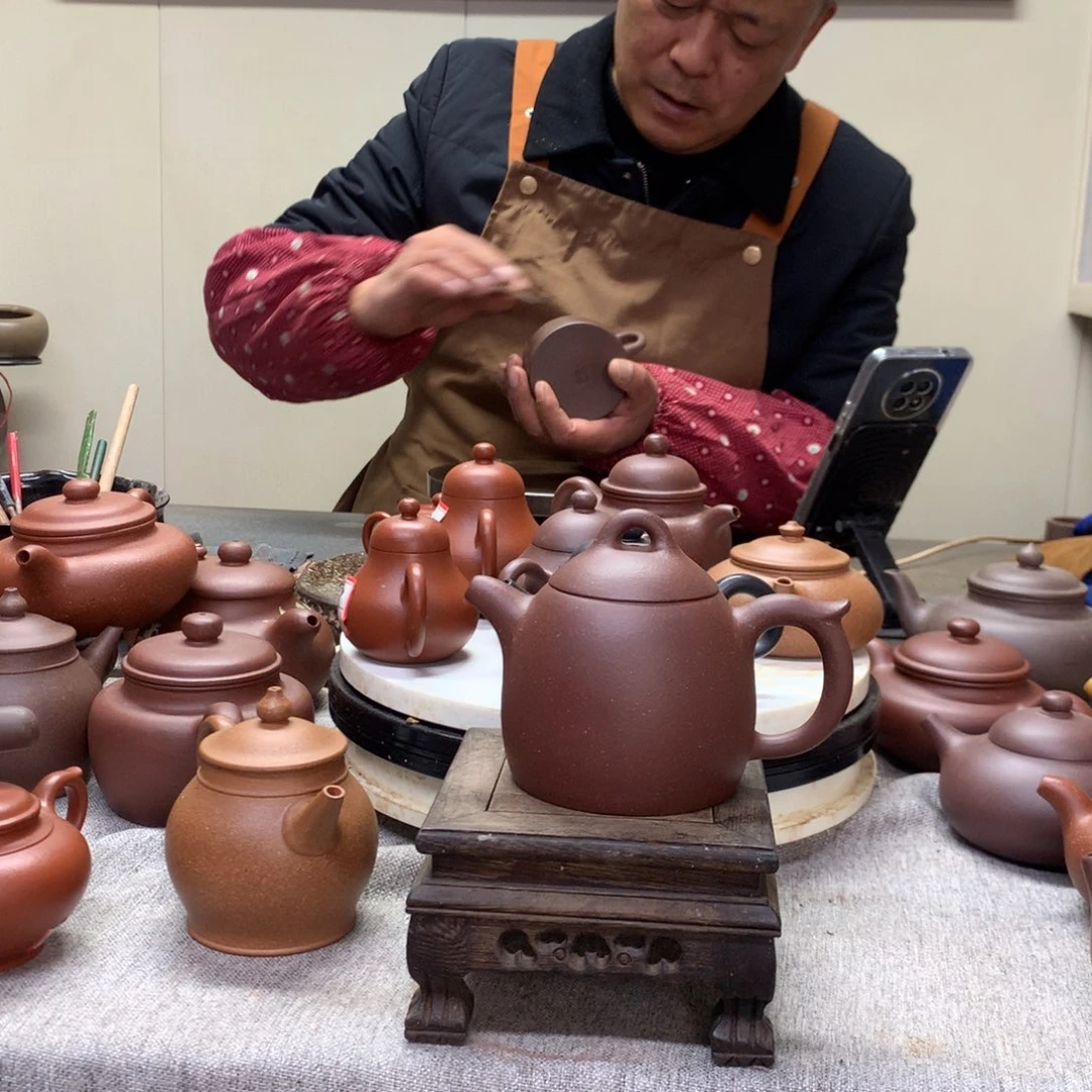 茶壶紫泥秦权240 C半手工制作
