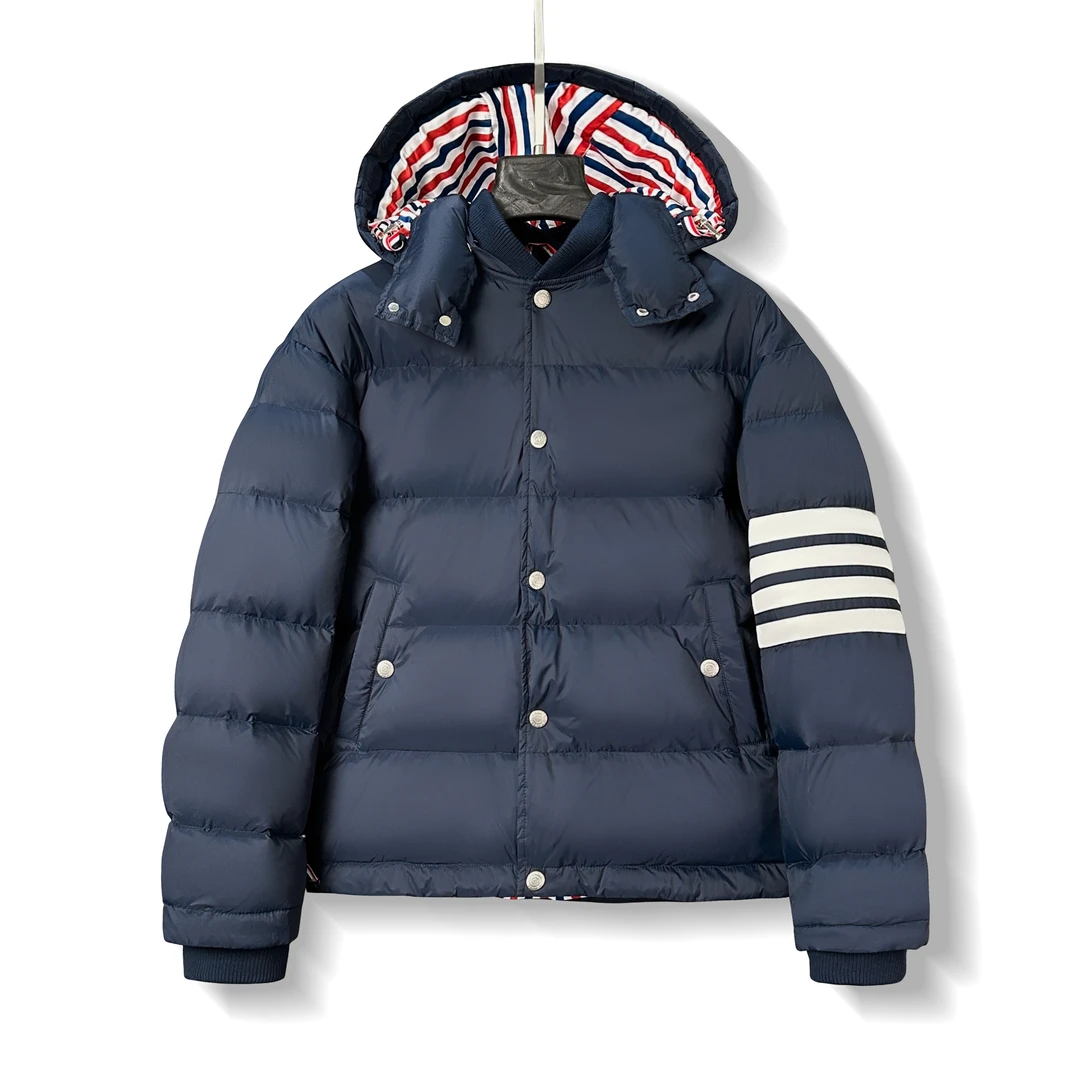 CB-8878-冬季新款高级感简约厚款羽绒服外套男女同款