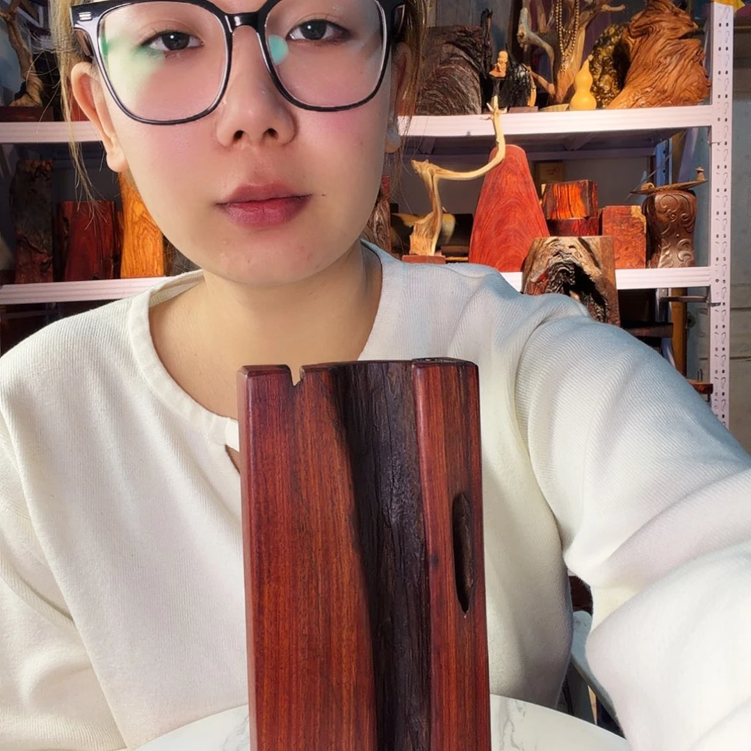 紫檀木类端景台佛*