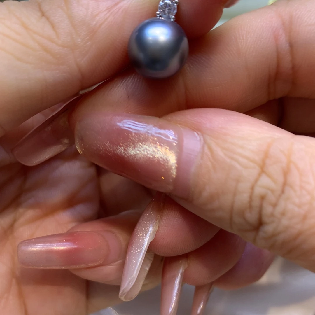 颈饰银S925镶嵌海水珍珠