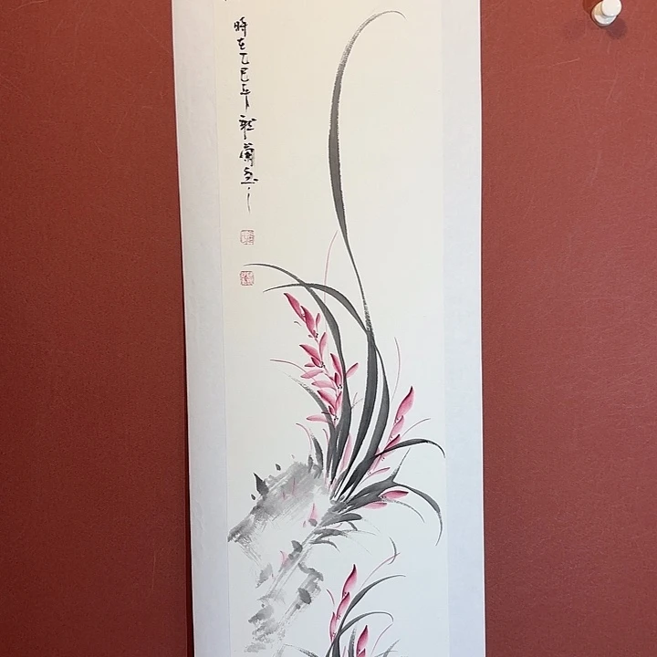 国画听兰老师花鸟