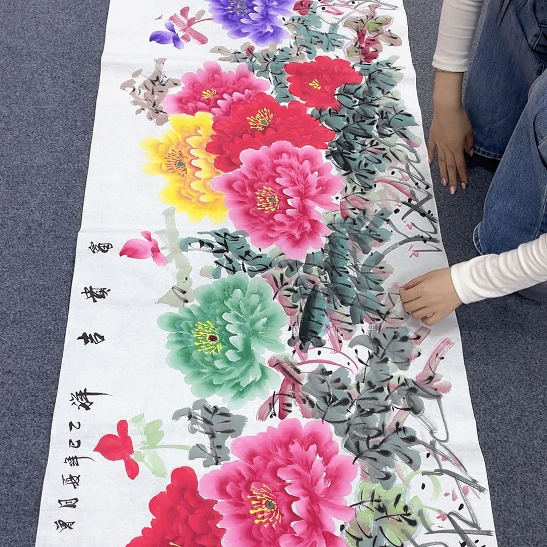 国画作品小姐姐放漏…