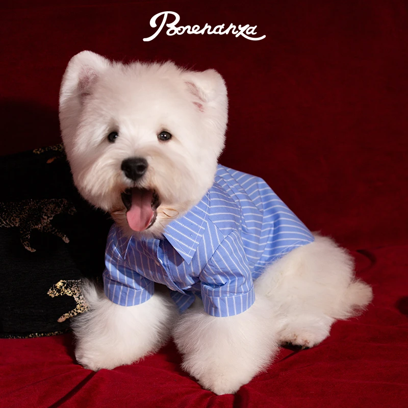 Bonennaza｜Dating海雾林间雨滴条纹衬衫