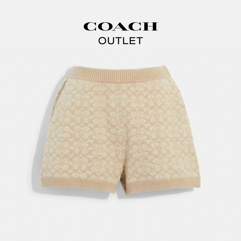 【转线下下架】COACH/蔻驰奥莱 经典标志短裤