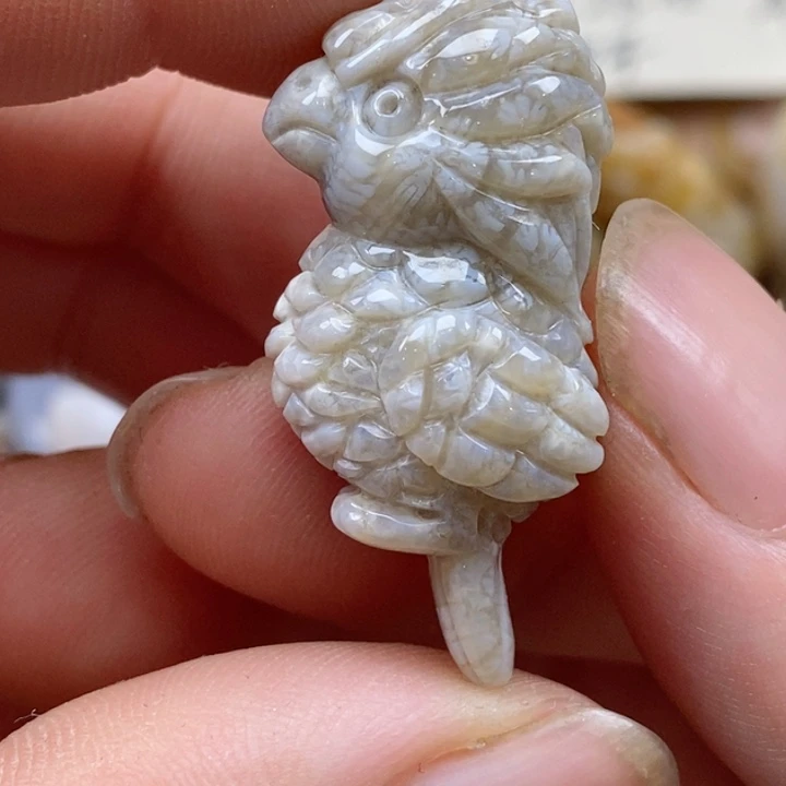颈饰未镶嵌硅化珊瑚（珊瑚玉）小
