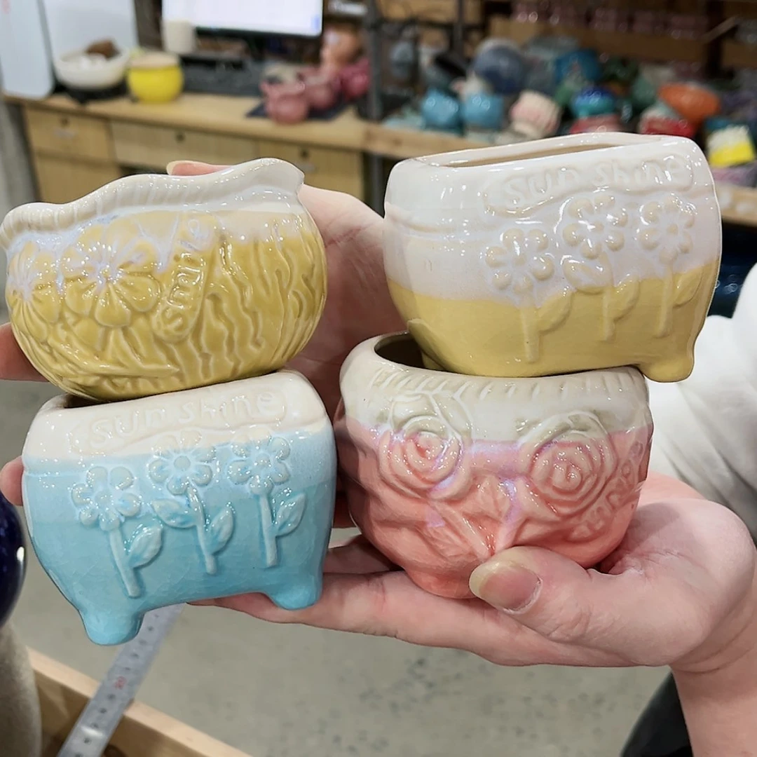 【闪购商品】陶瓷陶瓷多肉植物花盆