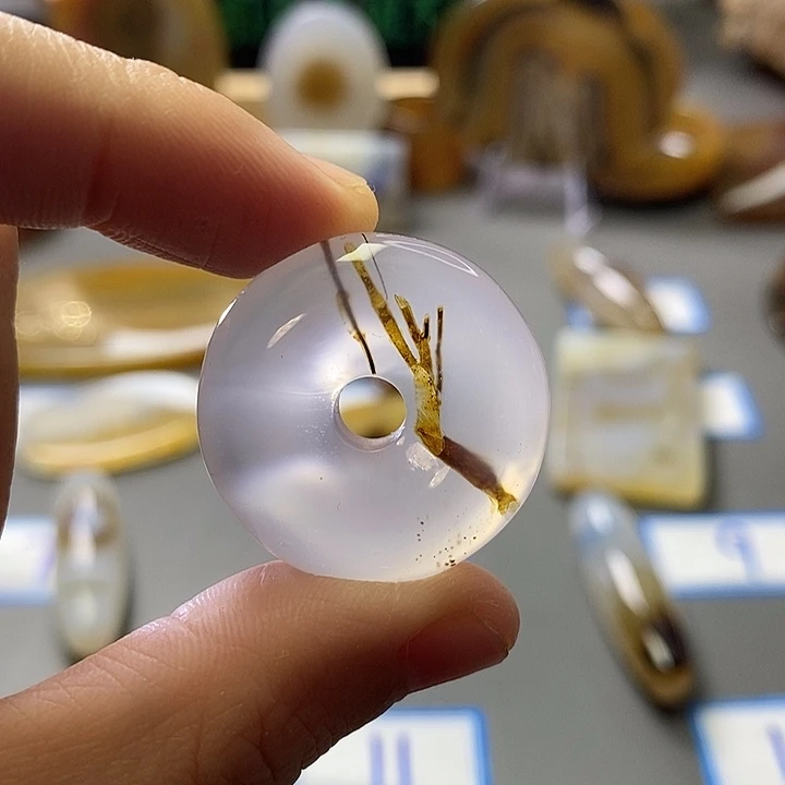 玛瑙/玉髓未镶嵌珠宝半成品100有扣