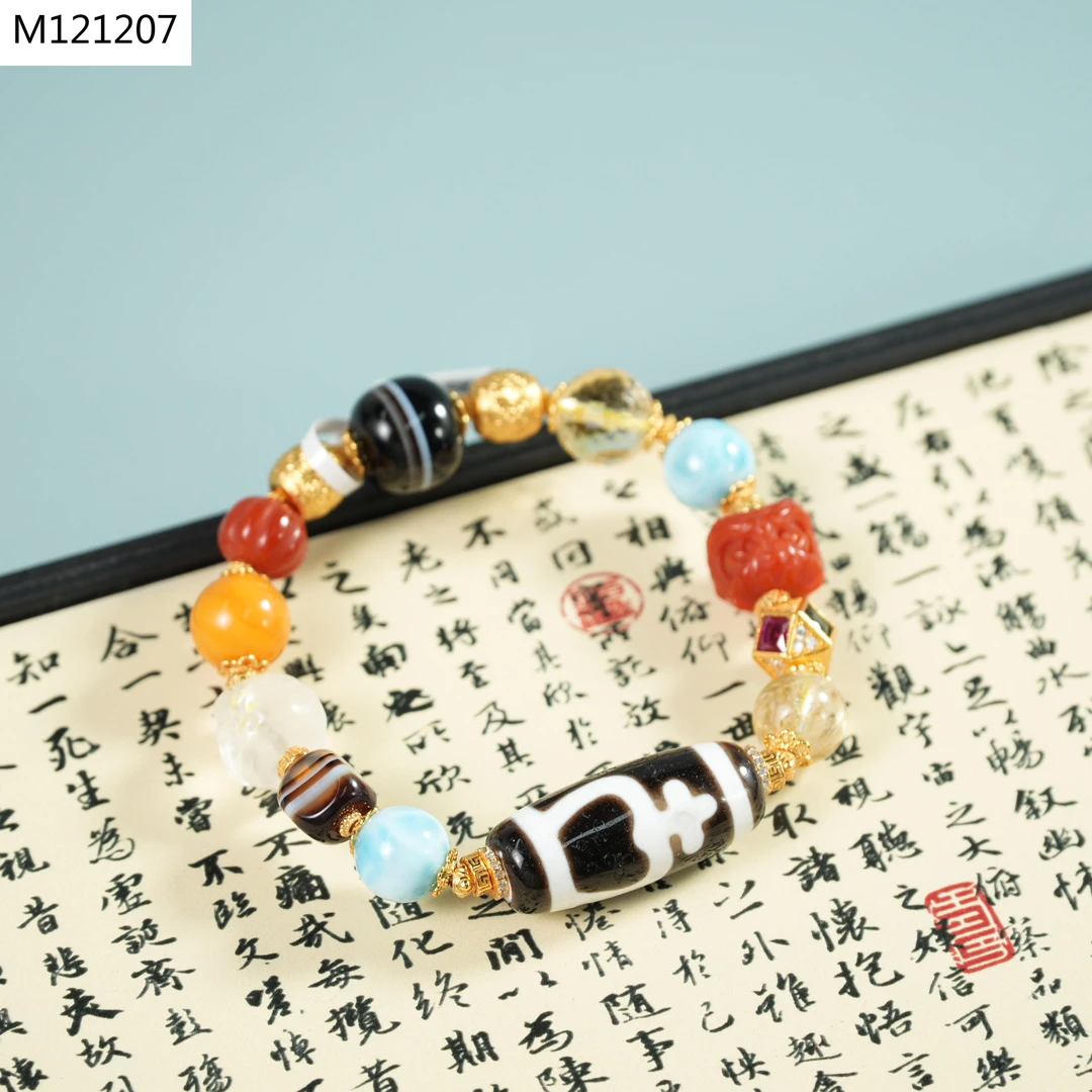 【老掌柜】多宝宝瓶玛瑙手串 M121207