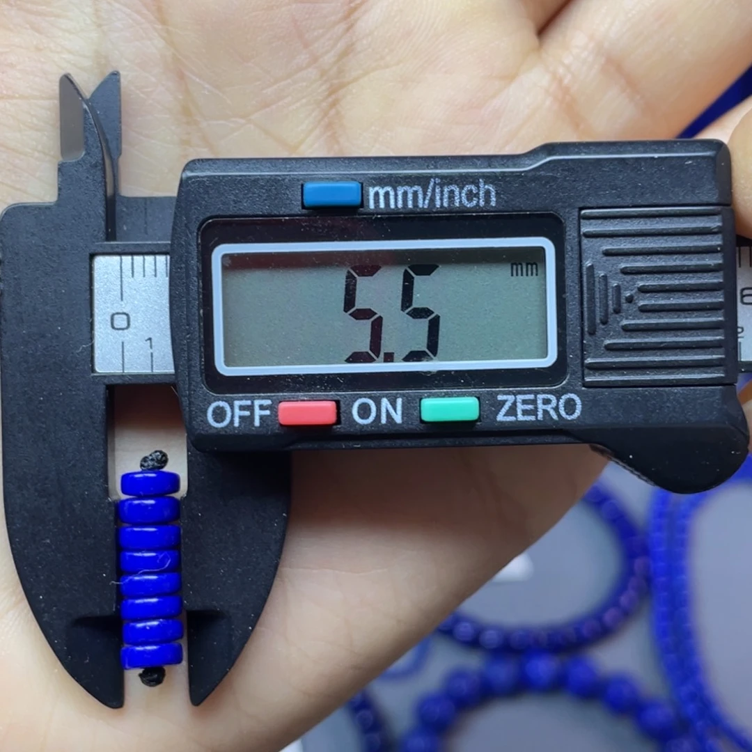 青金石未镶嵌5mm隔片配饰