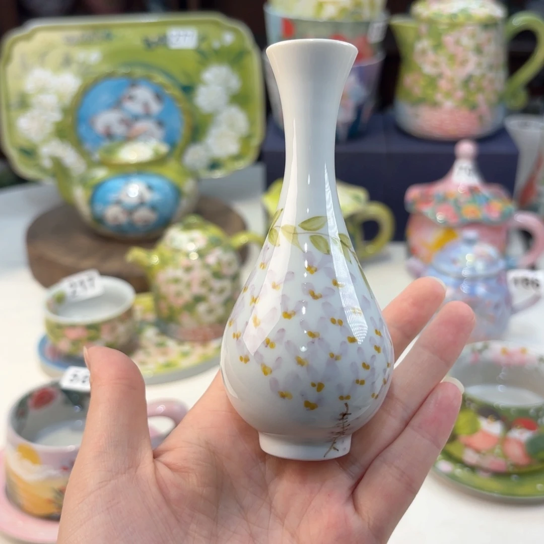 景德镇手绘高温釉下彩陶瓷茶具