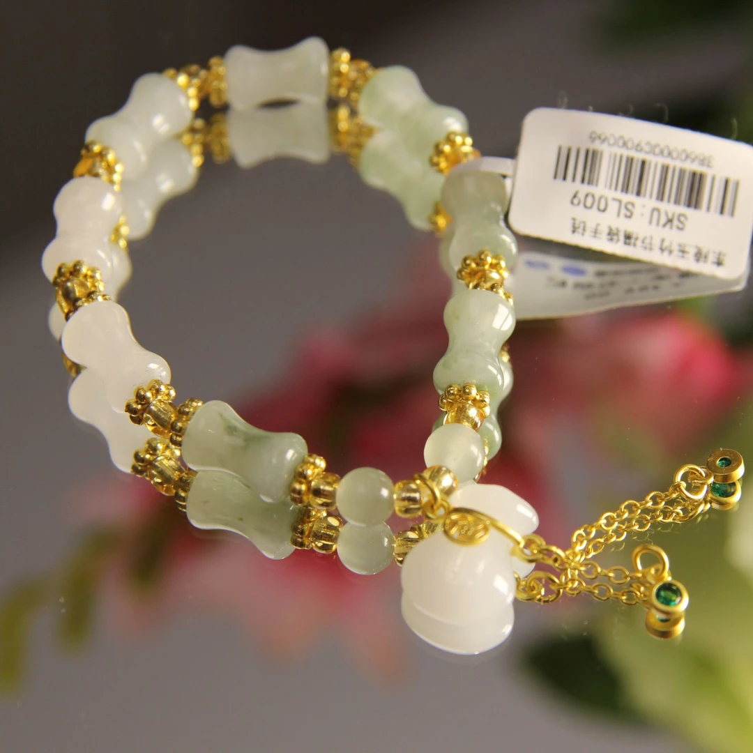 天禧珠宝石英岩玉手串