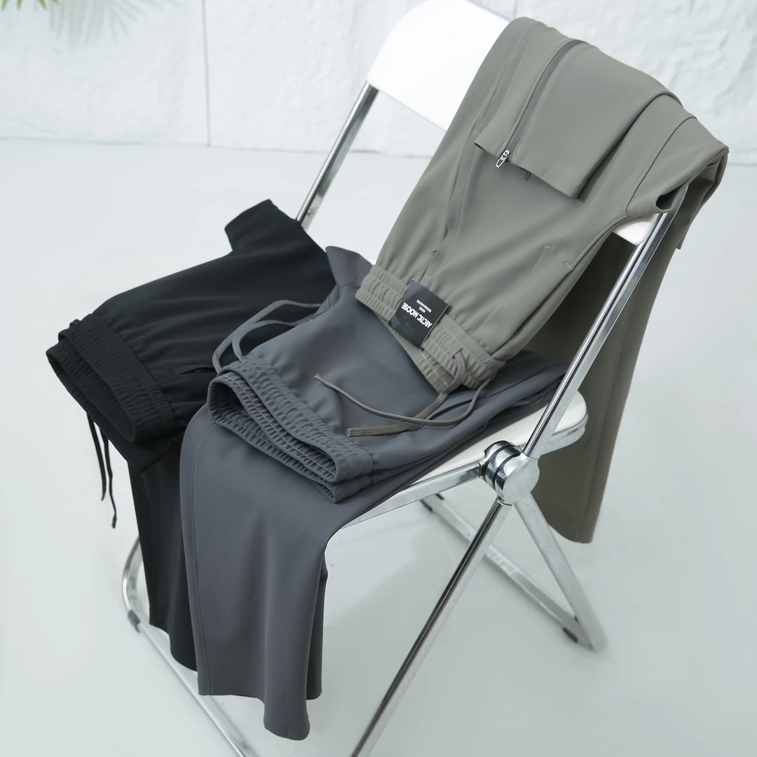 【休闲裤2100】春季款高舒适度潮流休闲裤角拉链设计舒适运动男裤