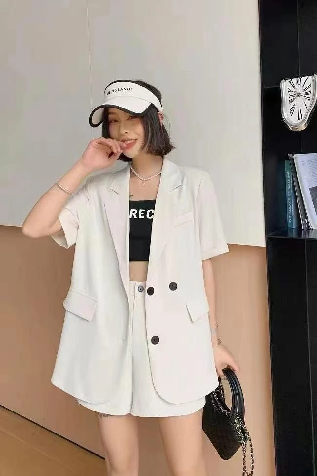 3327新款舒适时尚薄款西装套装