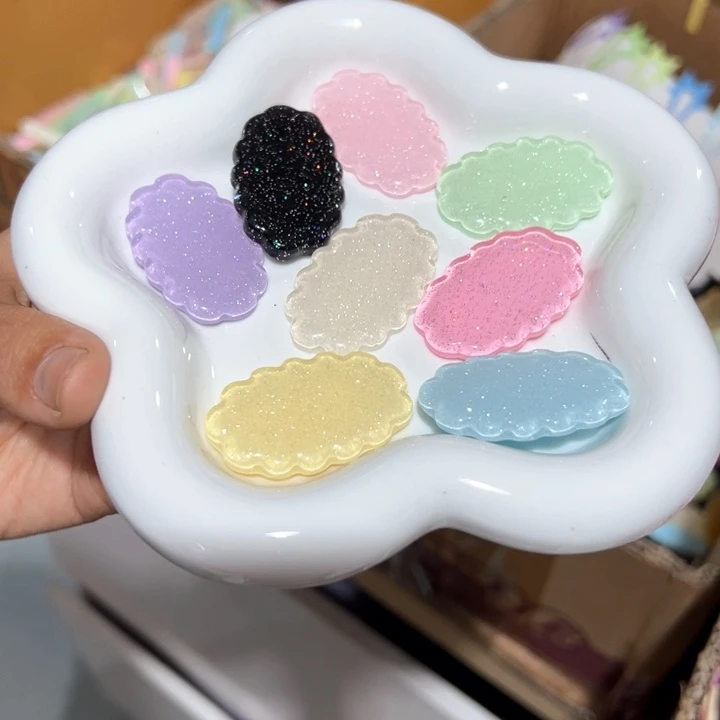 2.5✖️4.0花边细闪椭圆片片100个