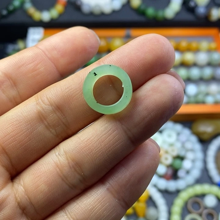 和田玉碧玉跑环未镶嵌