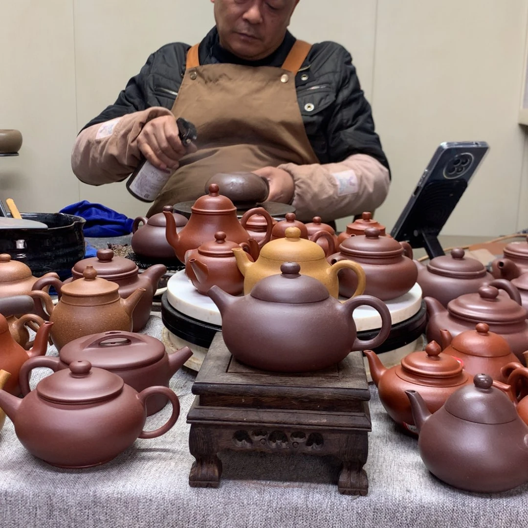 紫泥茶壶玉乳170 C半手工制作