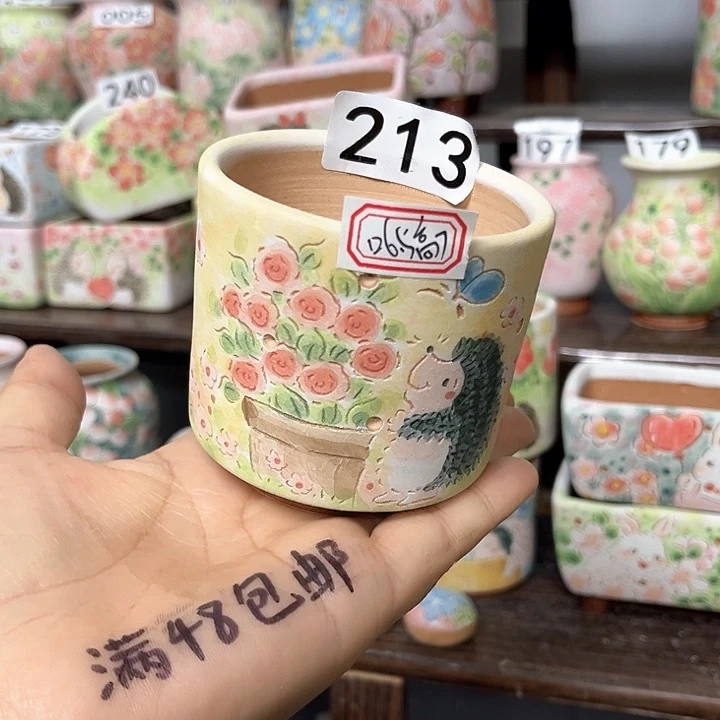 手工制作多肉花盆