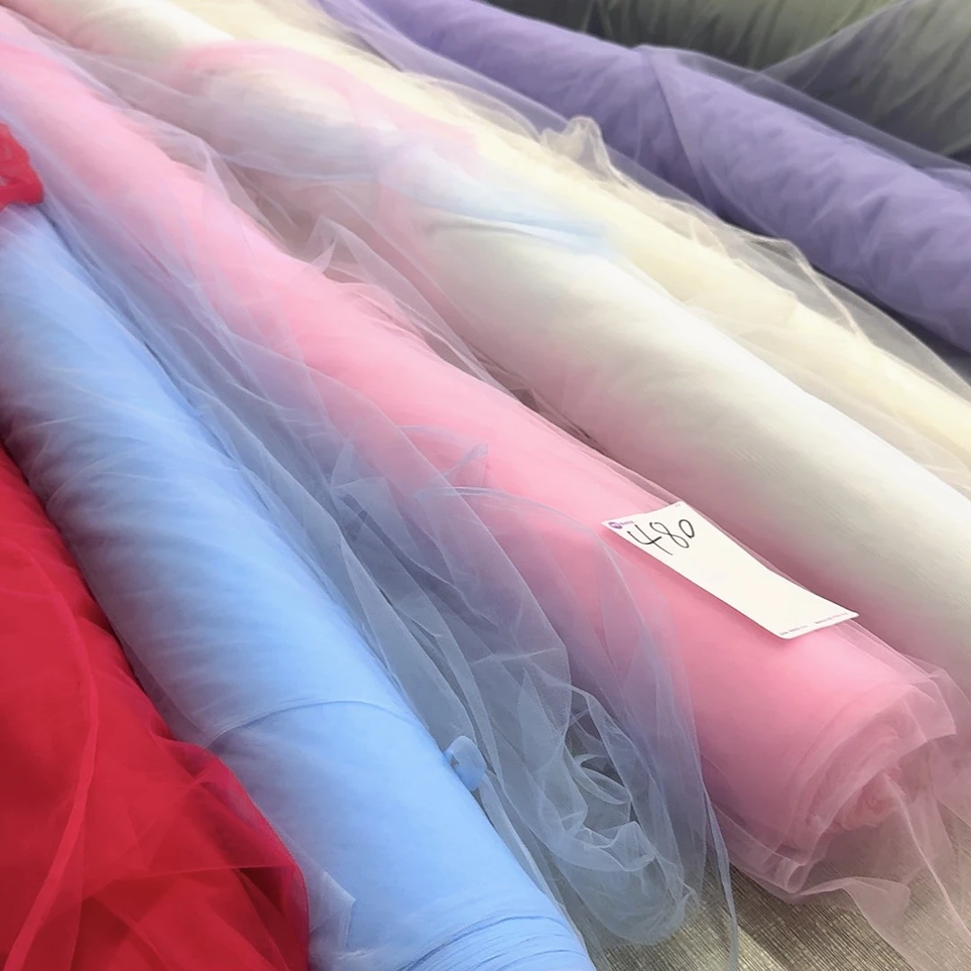 棉480号10米网纱颜色随机