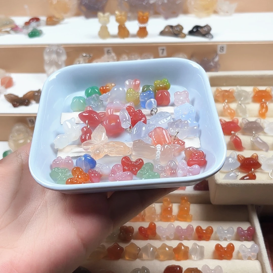 六***儿玛瑙/玉髓未镶嵌颈饰
