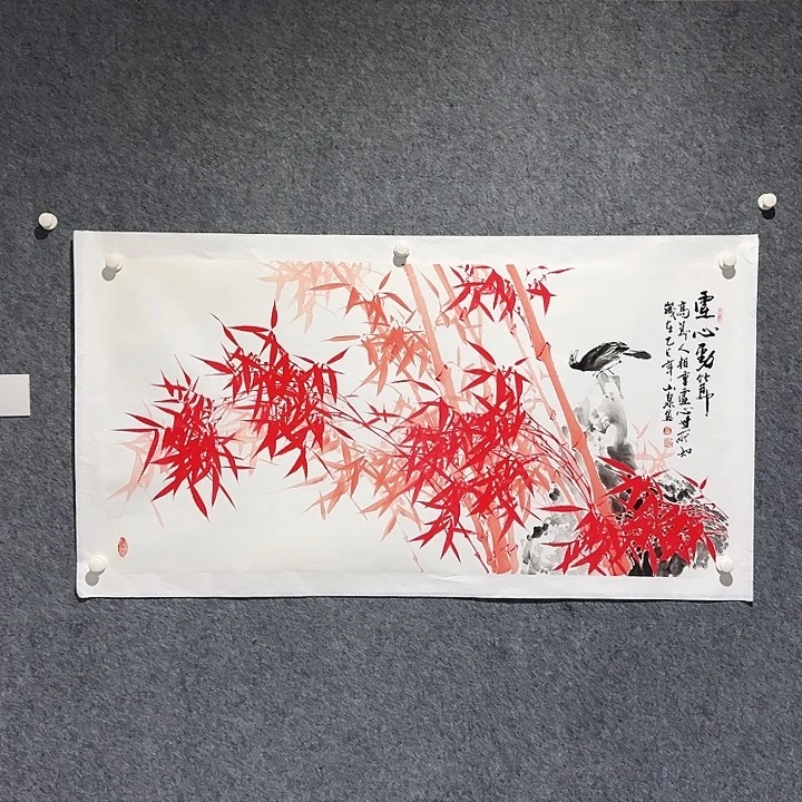 国画竹子绘画作品