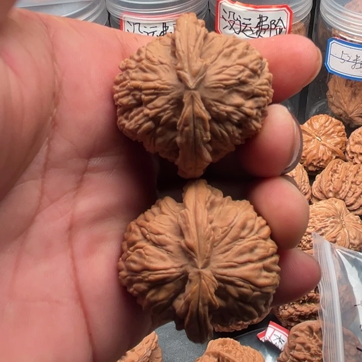 把件文玩核桃白狮子40