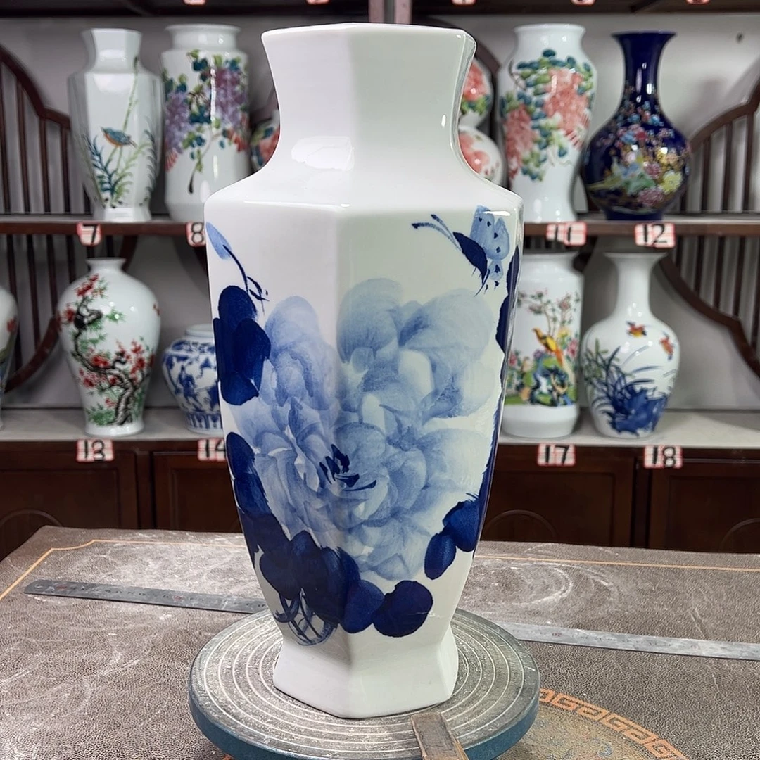 陶摆件景德镇陶瓷6青牡