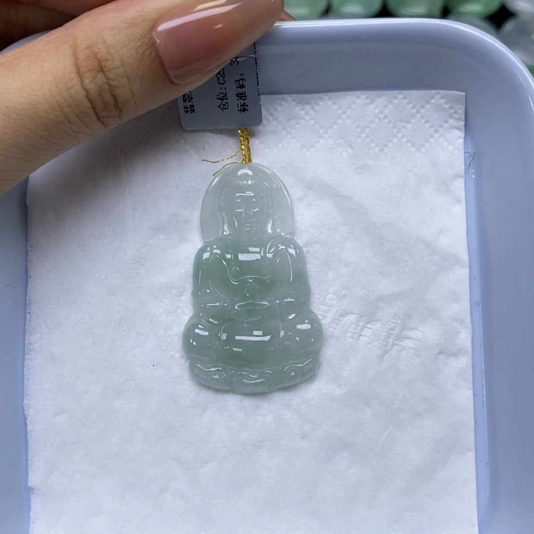 颈饰未镶嵌翡翠观音