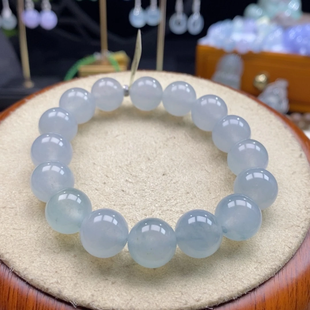 翡翠吊坠(不含链)未镶嵌翡翠冰蓝手串