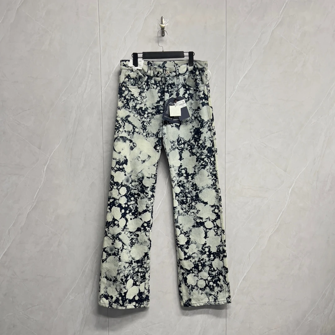 全新未使用 LouisVuitton/路易威登 满印艺术印花牛仔裤/W0531/30