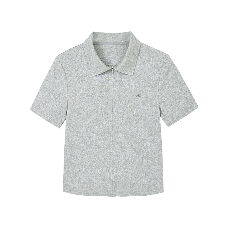 【达人专属】学院风Polo领T恤W6737