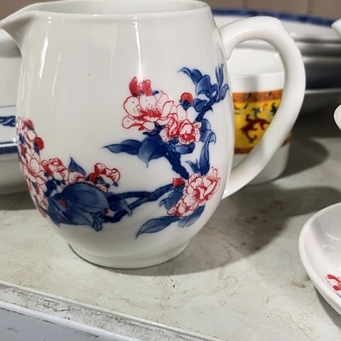 碗手绘公道一个陶瓷陶瓷
