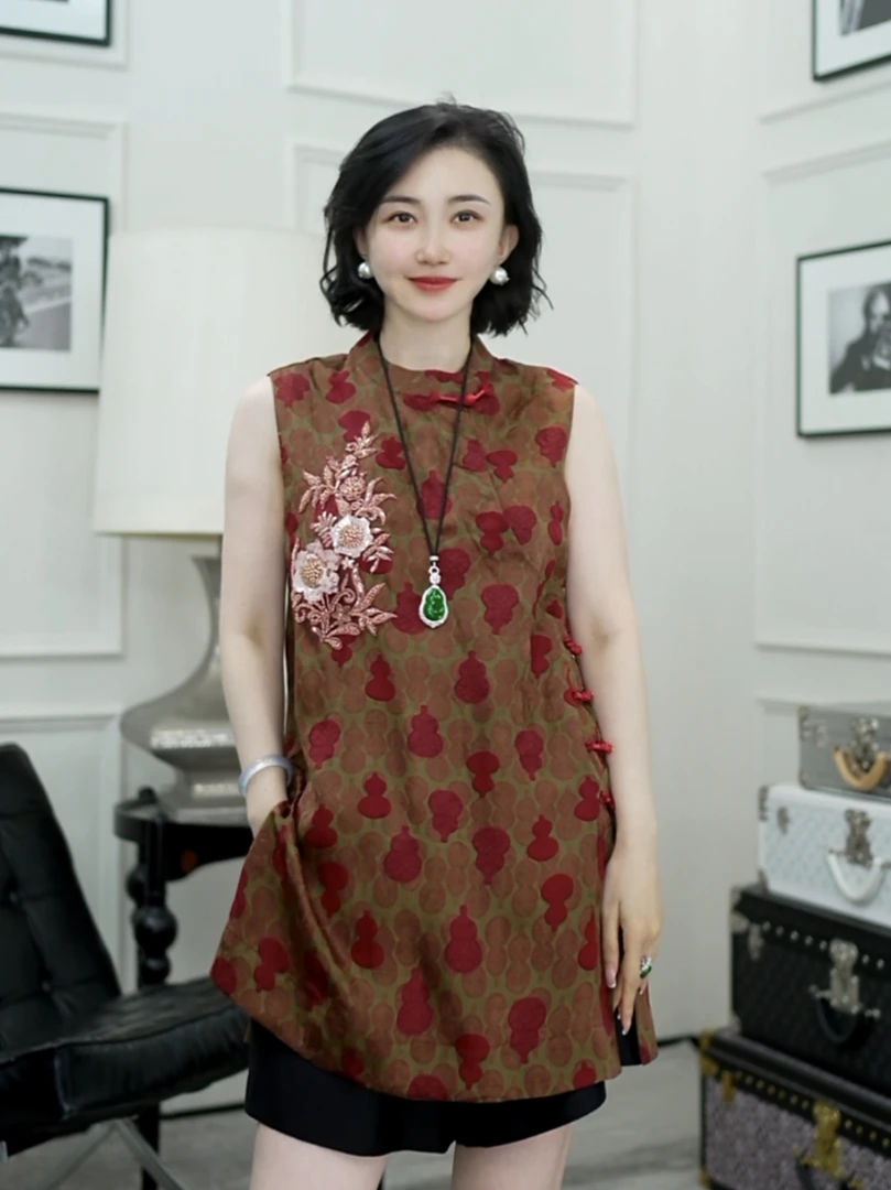 Betty Bairn【传承/明月芦花】桑波缎香云纱20姆米裙子25B-BW10319