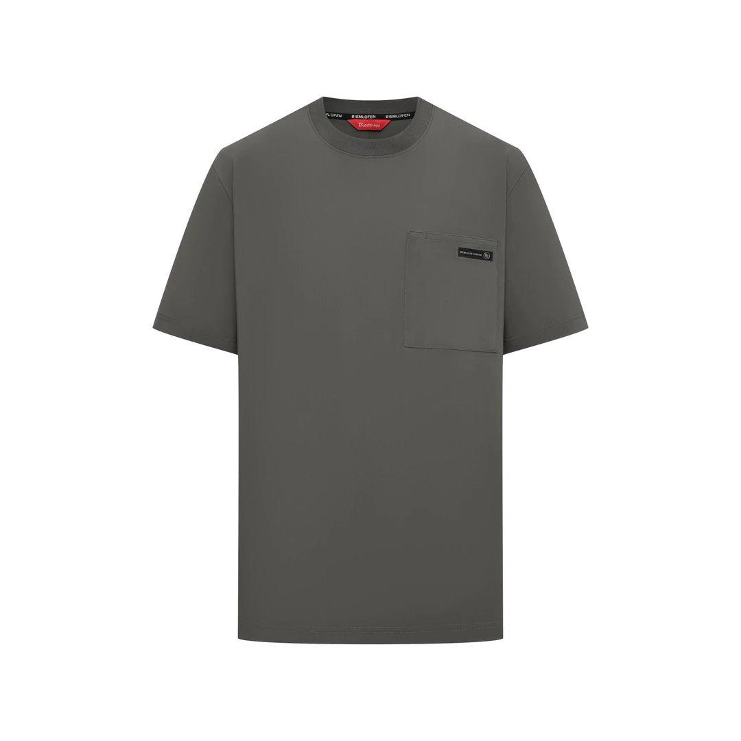 【经编面料】比音勒芬夏季新款户外休闲多色短袖圆领t恤男士