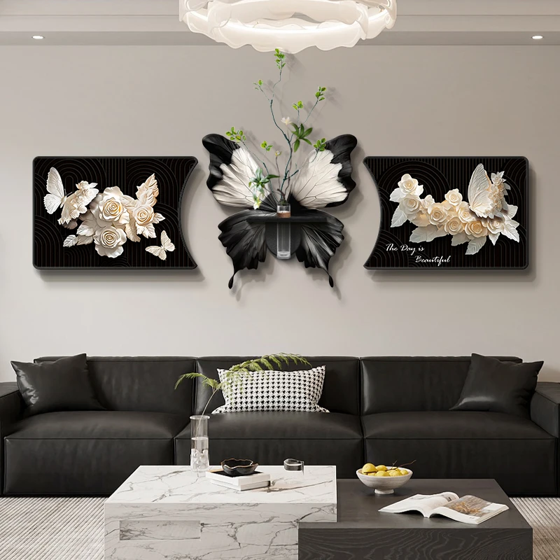 客厅装饰画沙发背景墙挂画法式复古高级感壁画现代轻奢装饰画