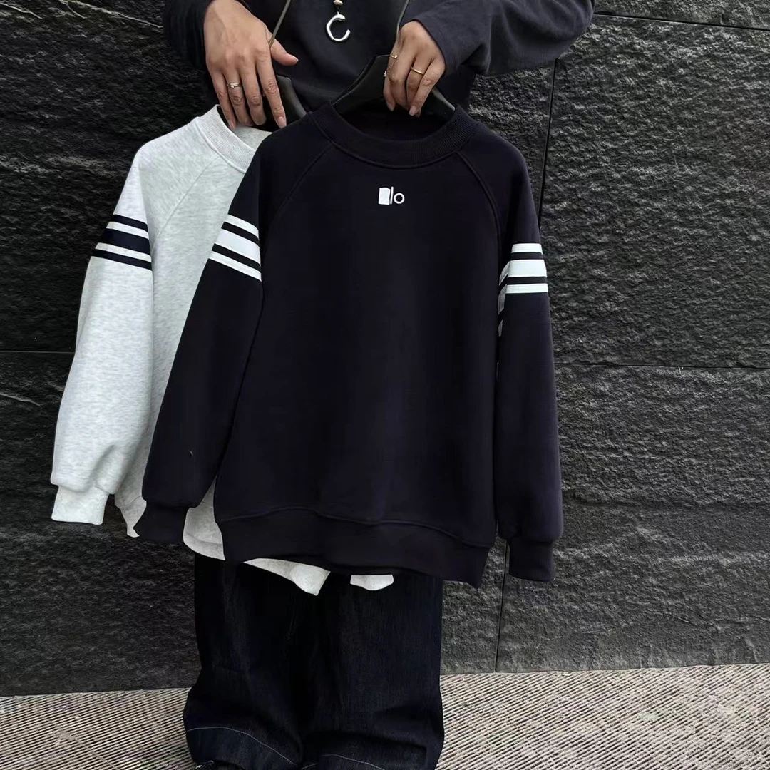 【HK潮牌加绒卫衣】男女童秋季儿童圆领奥利绒潮款卫衣251601