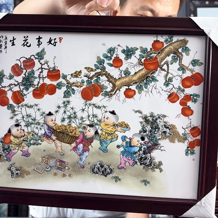 摆件景德镇瓷板画