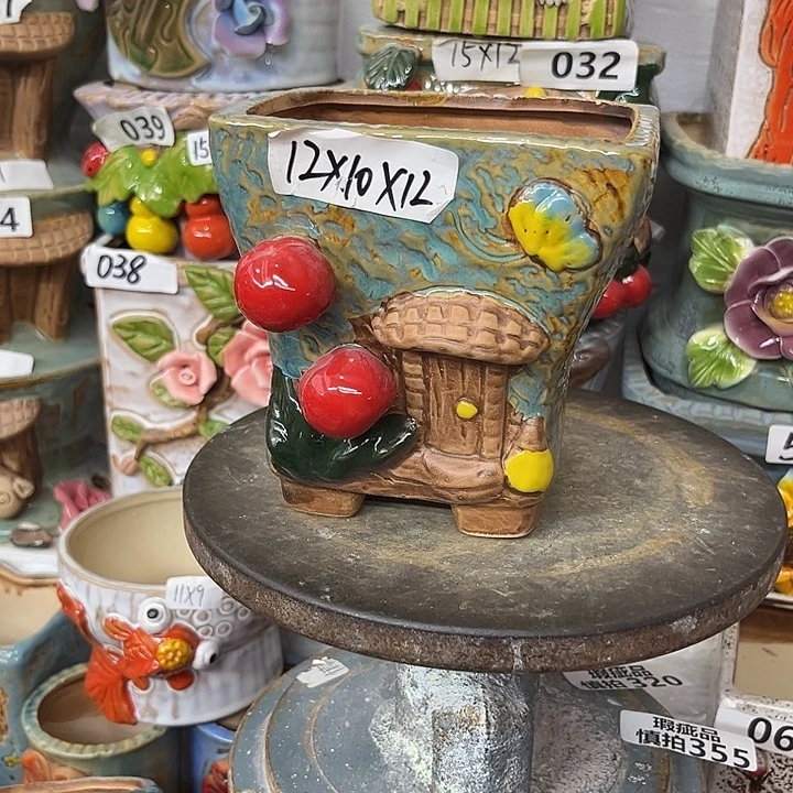 粗陶材质多肉花盆