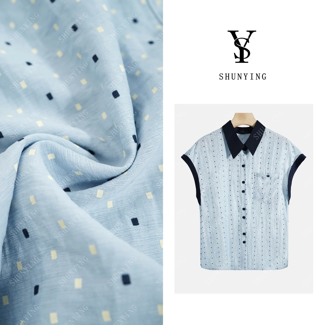 【仟娜】舒适又优雅~洋气设计感宽松波点休闲衬衫SY72C52199