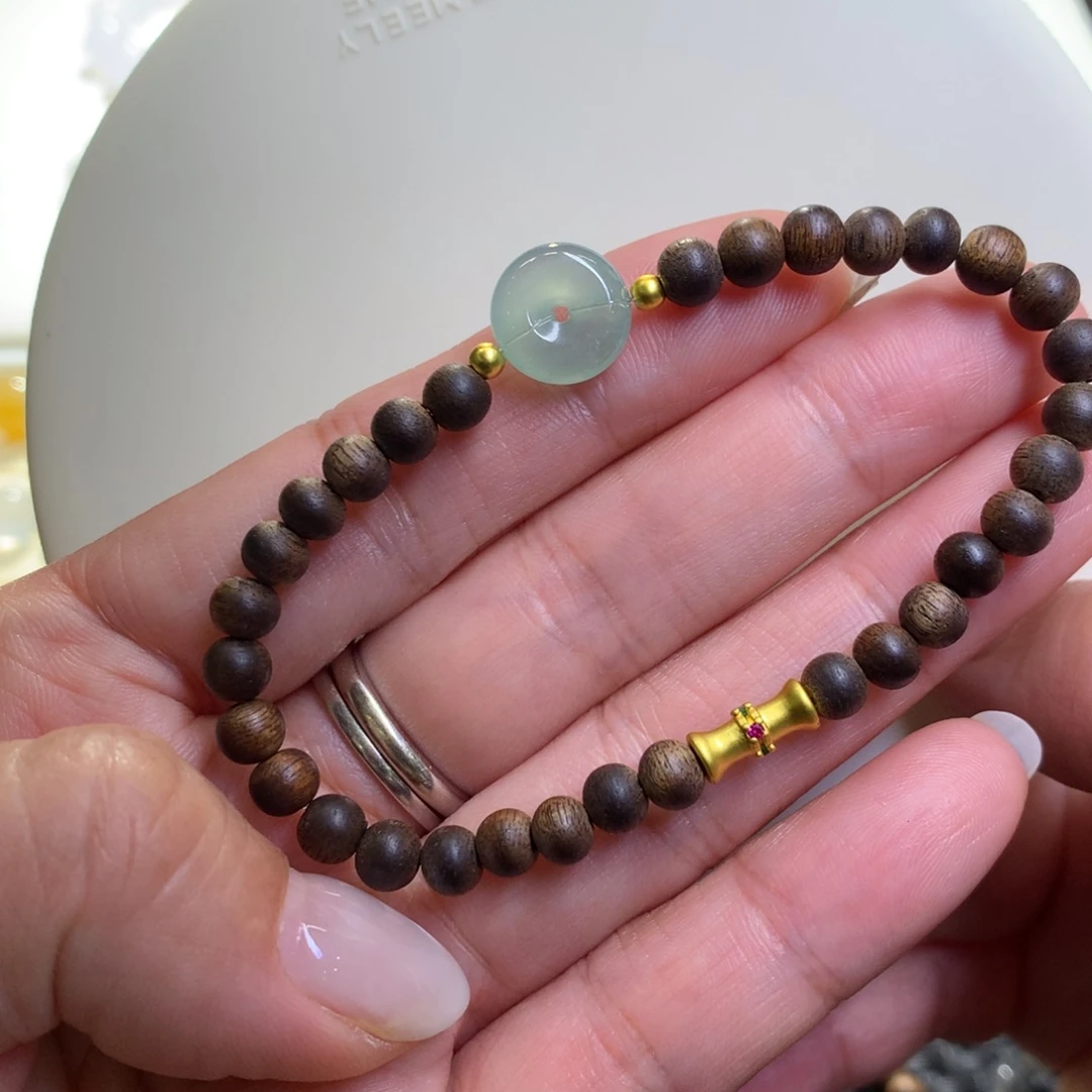 未镶嵌手链翡翠翡翠平安扣手串