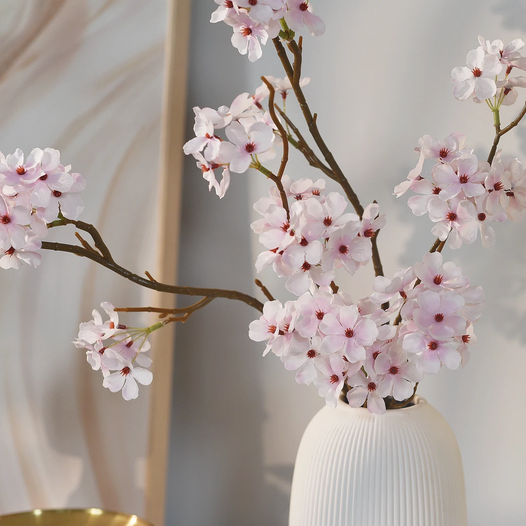 《梨花》高洁唯美仿真花手工假花摆件餐桌客厅装饰品家居中式插花