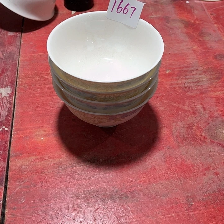 碗1667高骨碗盤包郵包破損