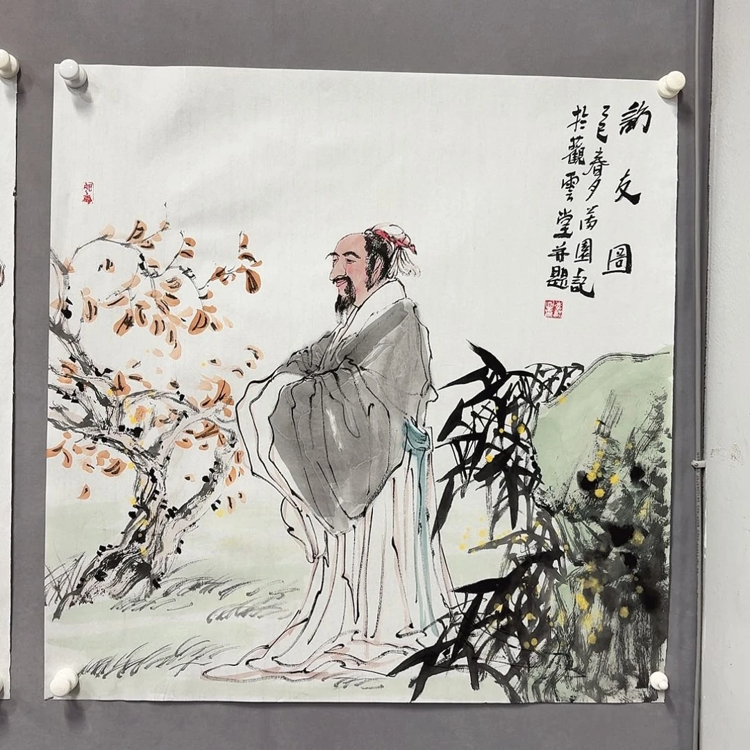 国画亲笔手绘放心去藏